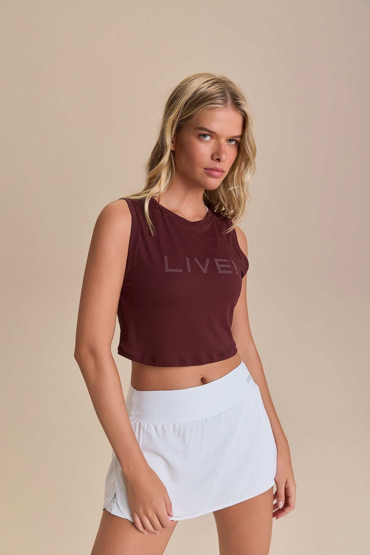 Regata Cropped LIVE! Comfort Bordo