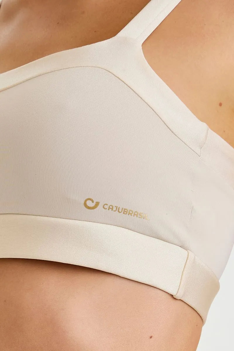 Top Pro Com Brilho Off White Caju Brasil