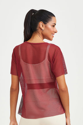 Blusa Spot Classica Bordô Caju Brasil