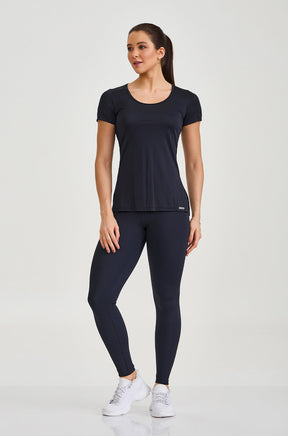 Blusa Fenda Lateral Sb Classica Preto Caju Brasil