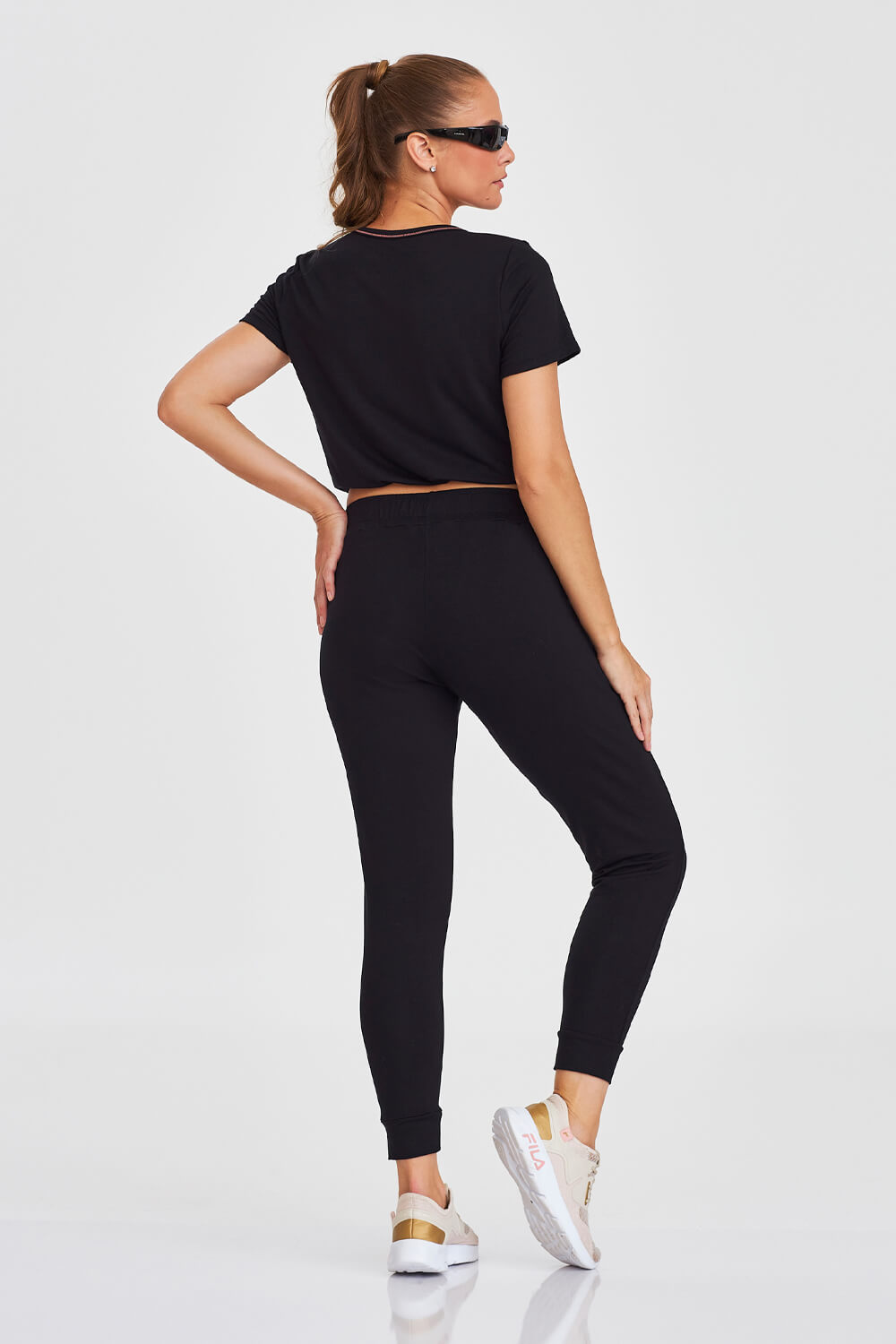 Calça Jogger Trançado Preto Caju Brasil