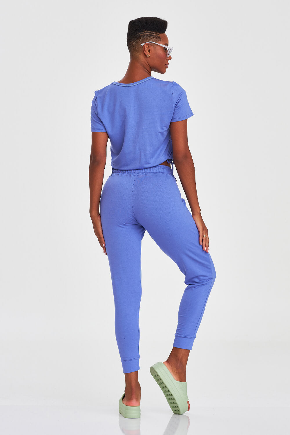 Calça Jogger Trançado Roxo Caju Brasil
