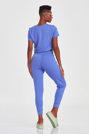 Calça Jogger Trançado Roxo Caju Brasil