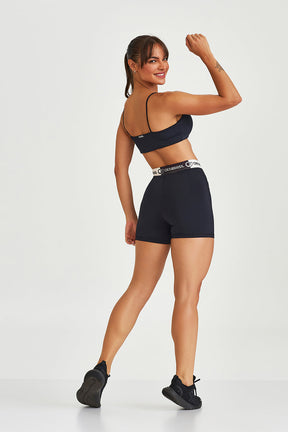 Short Curto Nakay Com Trançado Preto Caju Brasil