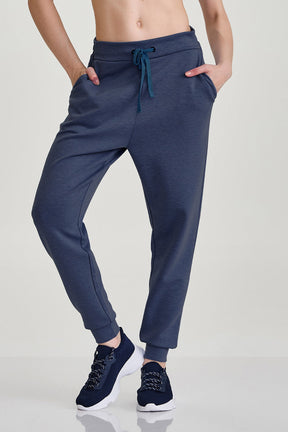 Conjunto Blusa Moletom e Calça Viscose Azul Marinho Caju Brasil