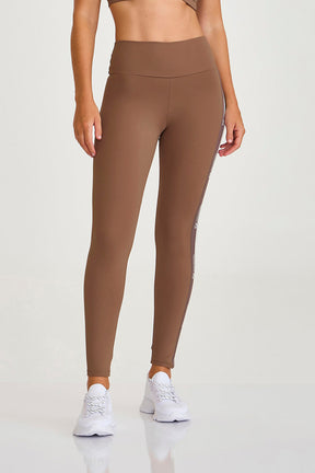 Legging Com Elastico Personalizado Marrom Caju Brasil