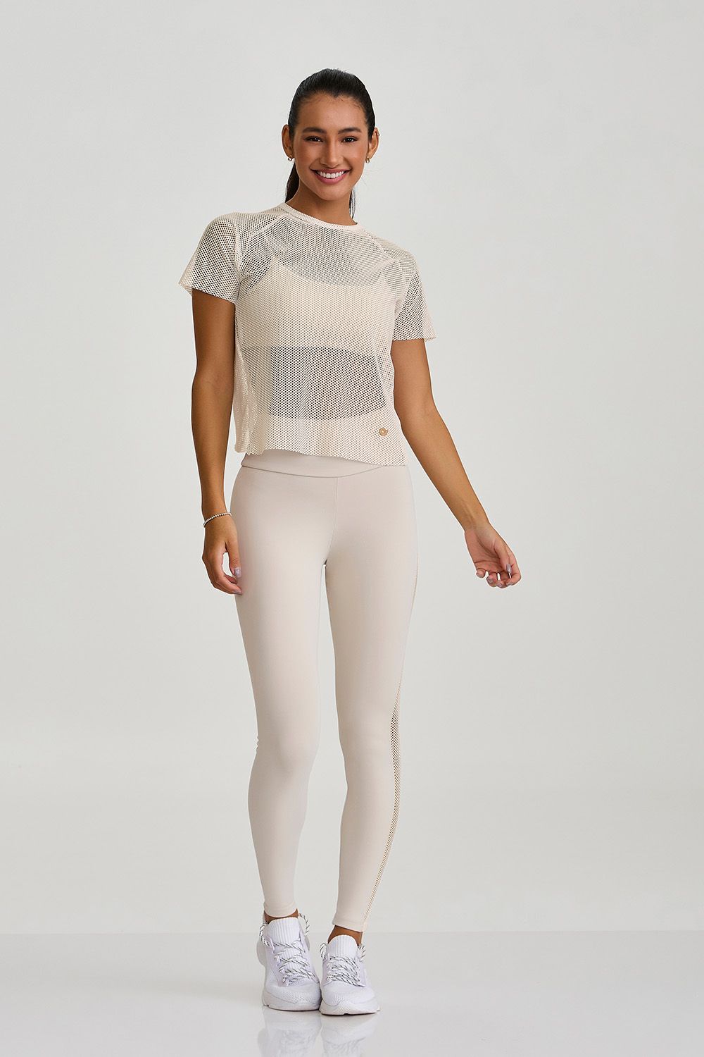 Blusa De Tela Costas Transpassadas Off White Caju Brasil