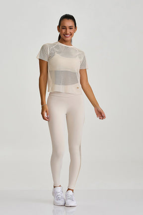 Blusa De Tela Costas Transpassadas Off White Caju Brasil