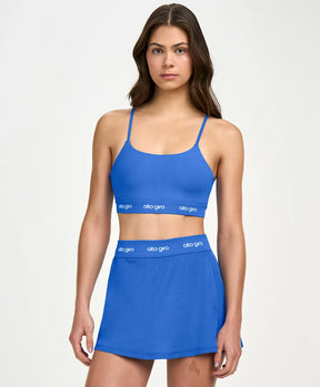 Saia-short Alto Giro Sport Azul