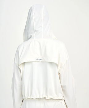 Jaqueta Sport Com Capuz Branco Alto Giro
