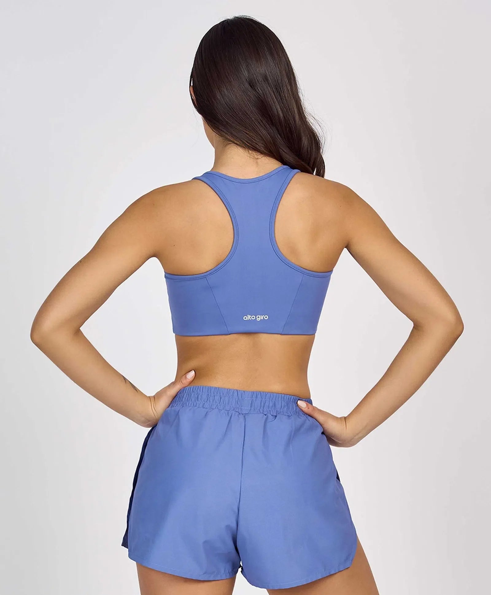Top Hyper Nadador Essential Azul Alto Giro