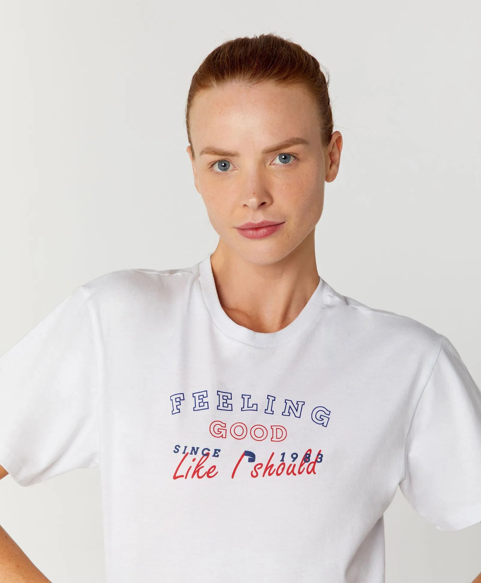 T-shirt Cropped De Algodão Branco Alto Giro