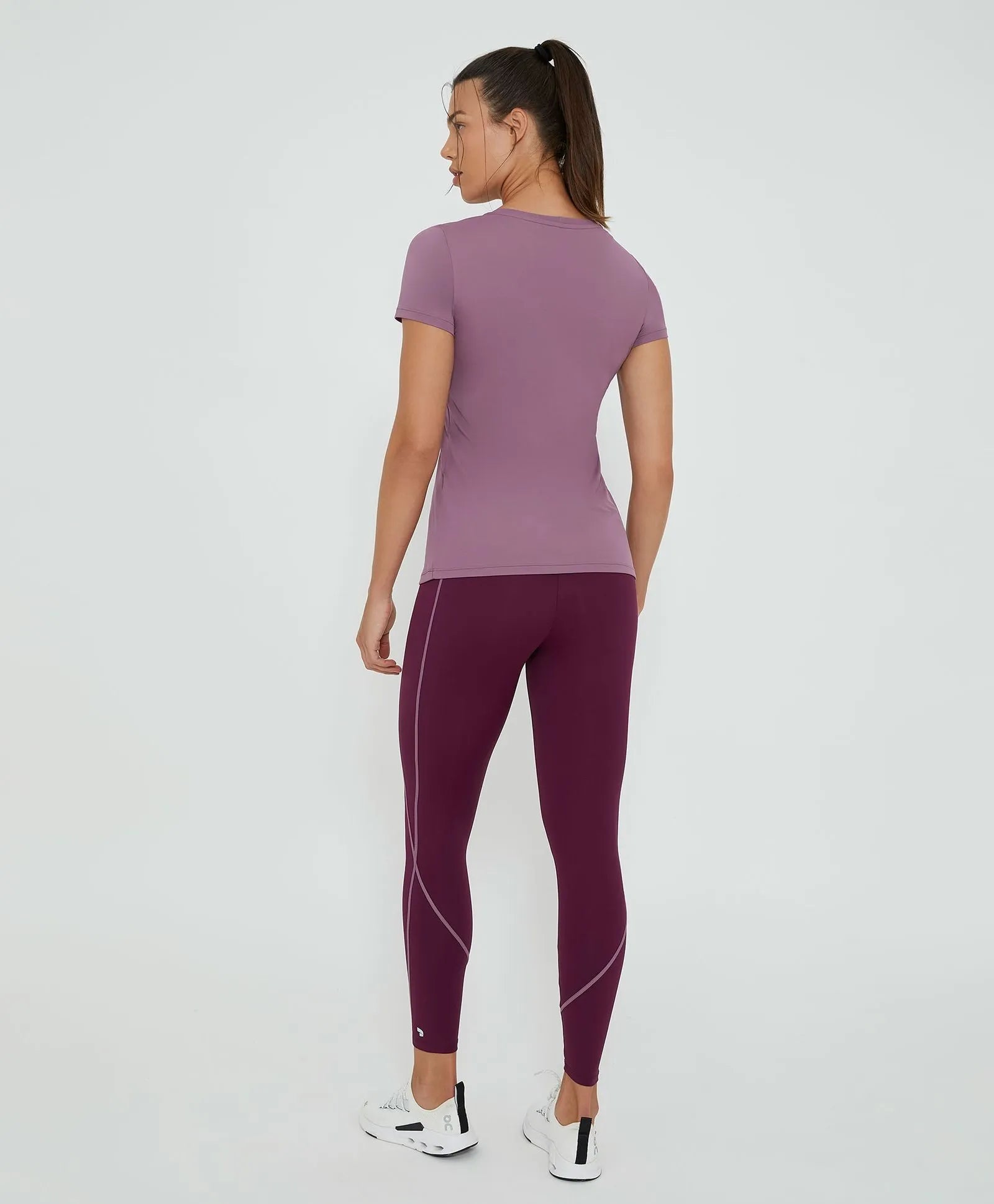 T-shirt Inspiracional Malva Alto Giro