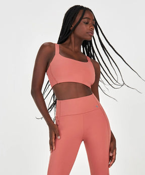 Top Com Bolso Rose Alto Giro