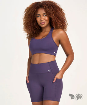 Top Costas Nadador Essential Roxo Velvet Alto Giro