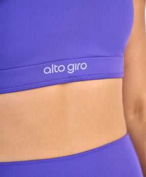 Top Dupla Face Elas. Per. Colors Tiras Roxo Alto Giro