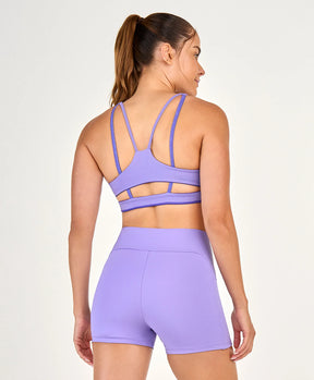 Top Dupla Face Elas. Per. Colors Tiras Roxo Alto Giro