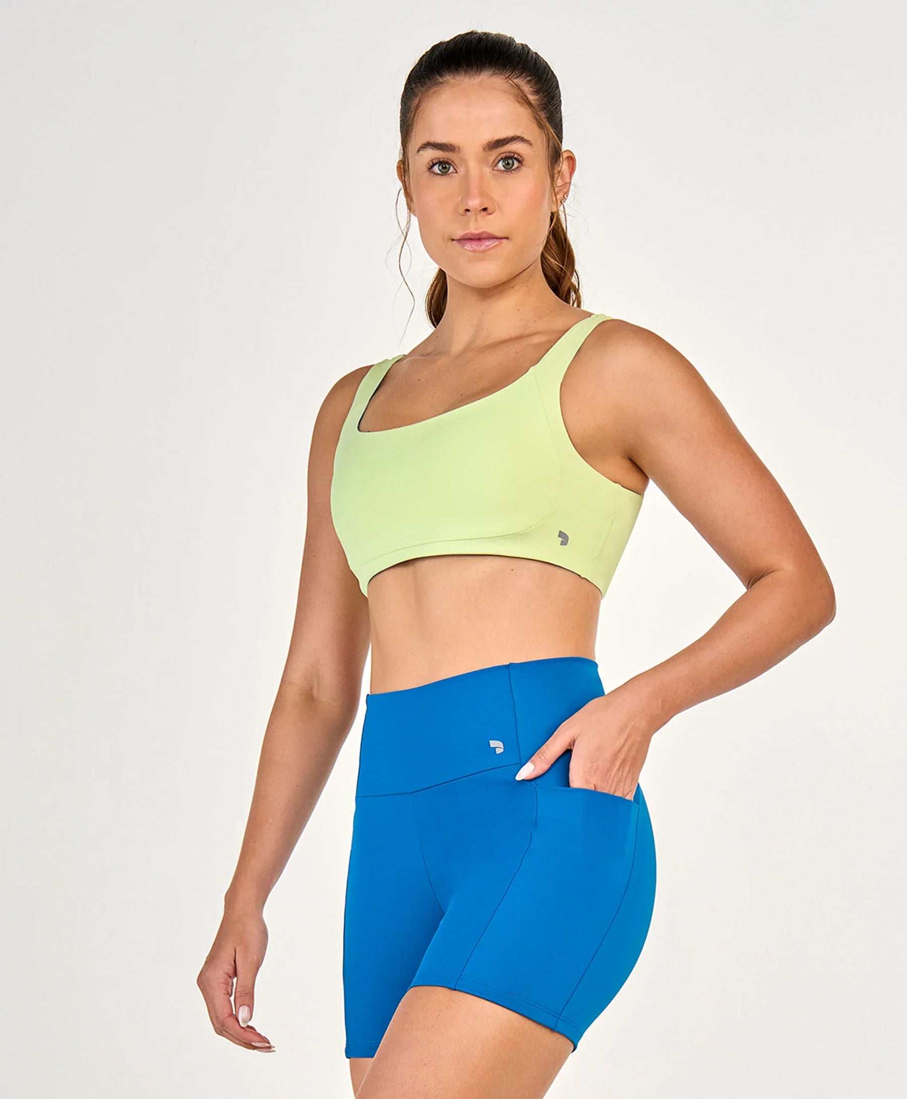 Top Dupla Face Tule Com Estampa Azul Alto Giro