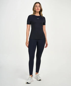 Legging Bolsos Laterais Preto Alto Giro