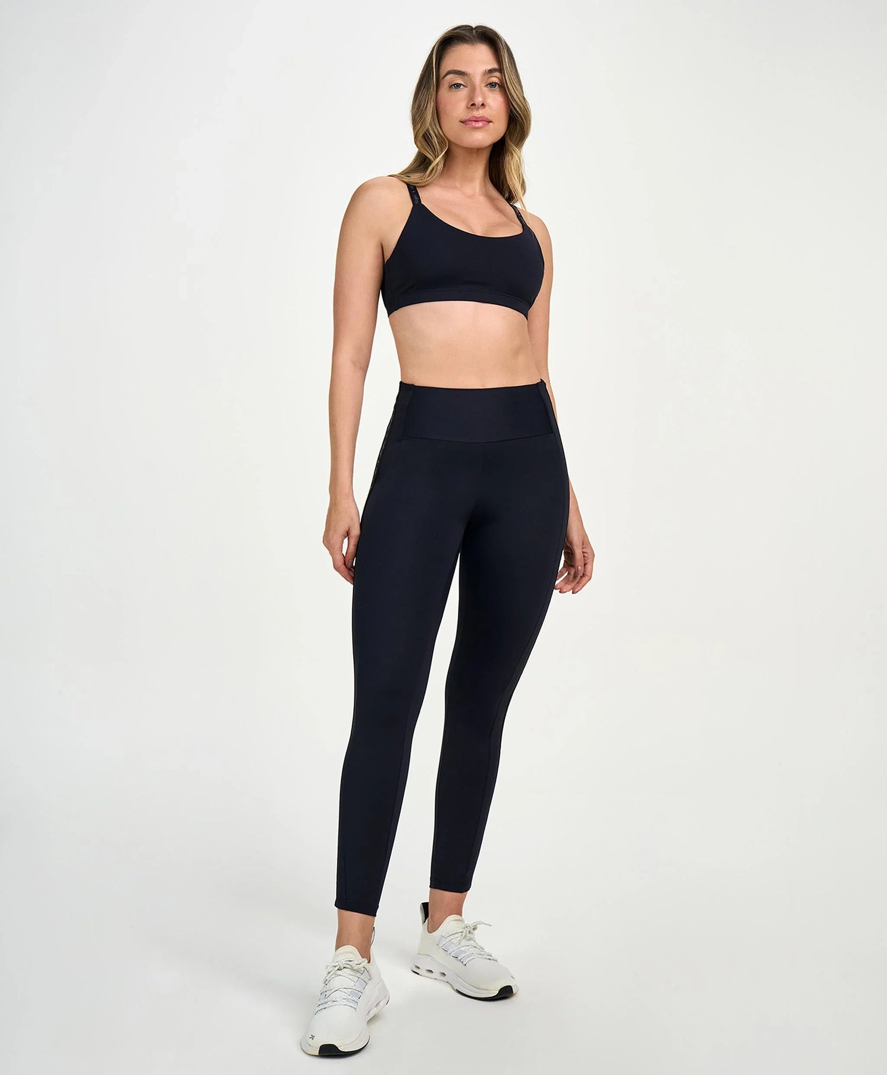 Legging Elástico Personalizado Preto Alto Giro