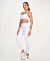 Legging Elástico Personalizado Branco Alto Giro