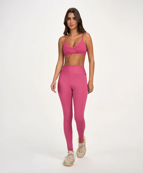 Legging Eterna Cos Sustentação Rosa Escuro Alto Giro