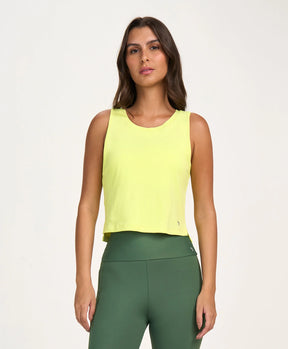 Regata Eterna Cropped Verde Vibrante Alto Giro