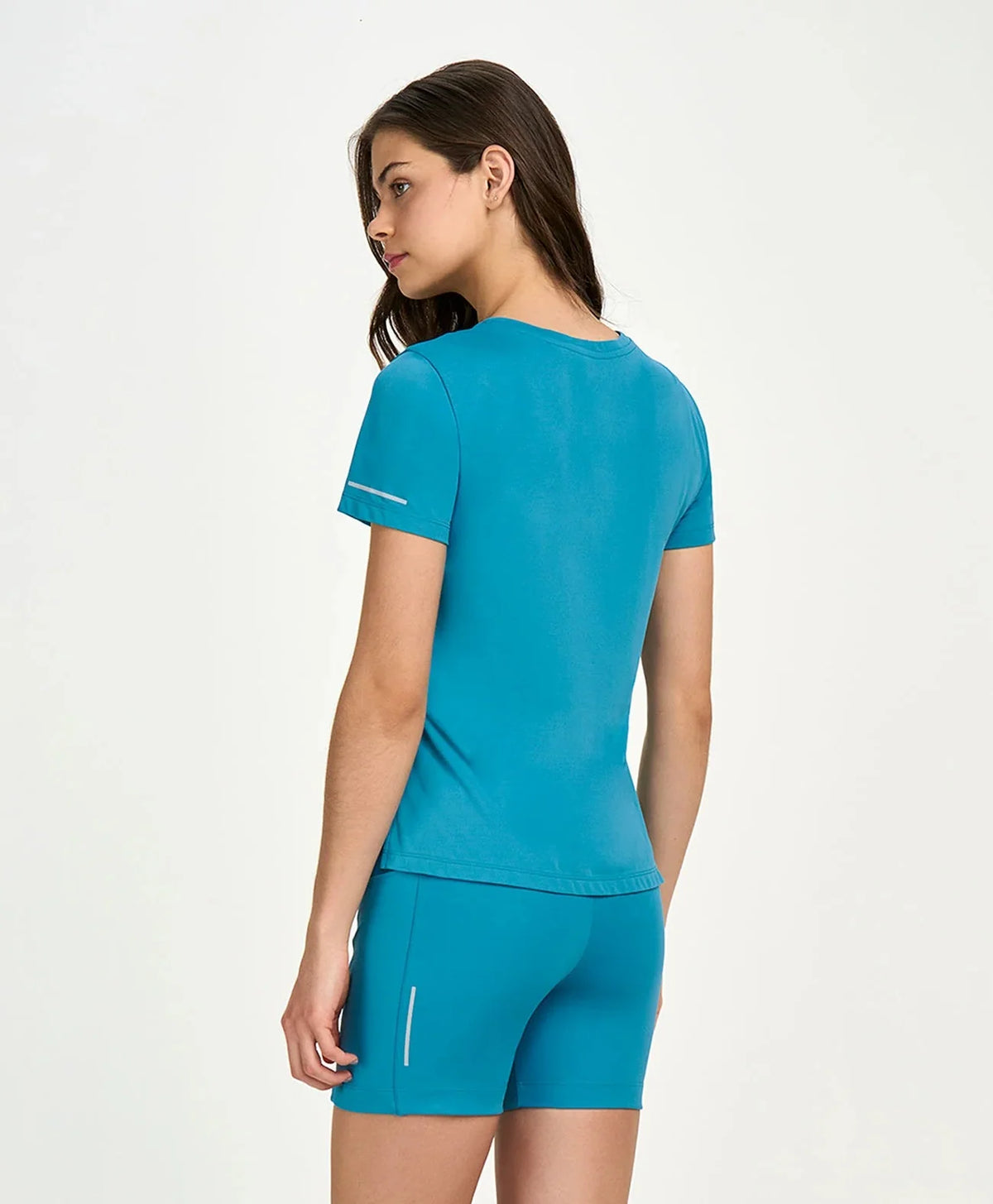 T-shirt Básica Refletivos Azul Acqua Alto Giro
