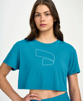 T-Shirt Cropped Símbolo Azul Acqua Alto Giro