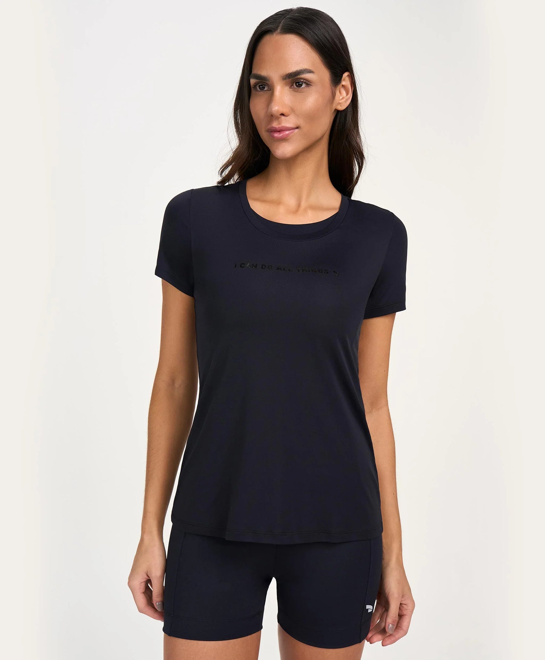 T-Shirt Inspiracional Preto Alto Giro