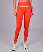 Legging Cos Elasticos Personalizado Vermelho Energia Alto Giro