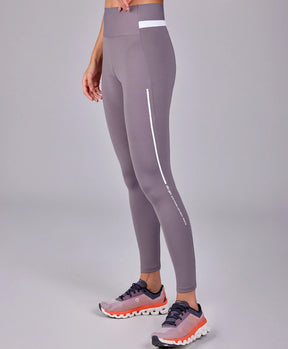 Legging Estampa Bicolor Cinza Alto Giro
