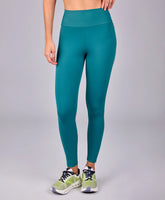 Legging Estampa E Bolso Lateral Verde Alto Giro