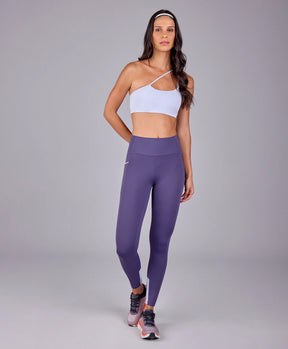 Top Assimetrico Alças Finas Lilas Gelo Alto Giro