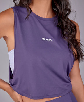 Regata Torcido Lateral Roxo Velvet Alto Giro
