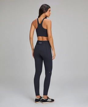 Legging Bolsos Laterais e Refletivos Preto Alto Giro