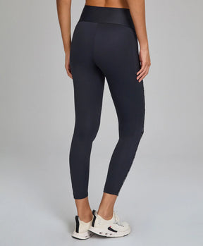 Legging Elástico AG Tule e Bolsos Preto Alto Giro