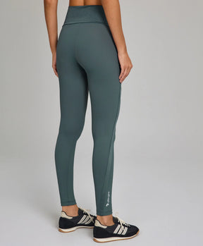 Legging Recortes Shine Cinza Metropole Alto Giro