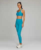 Legging Recortes Shine Azul Luminoso Alto Giro