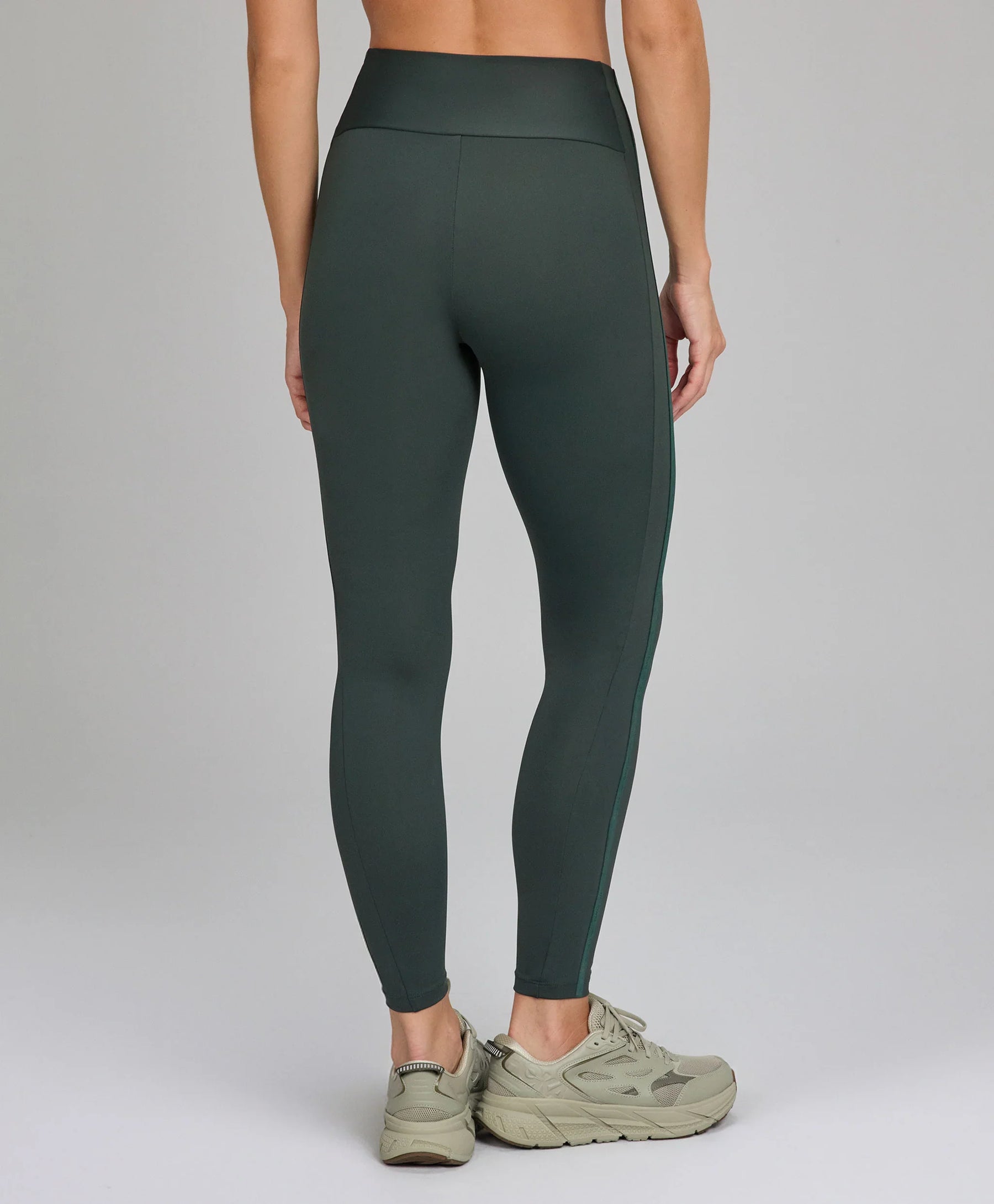 Legging Elástico Personalizado Verde Escuro Alto Giro