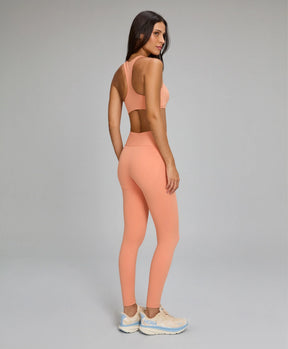 Legging Essentials Laranja Pessego Alto Giro