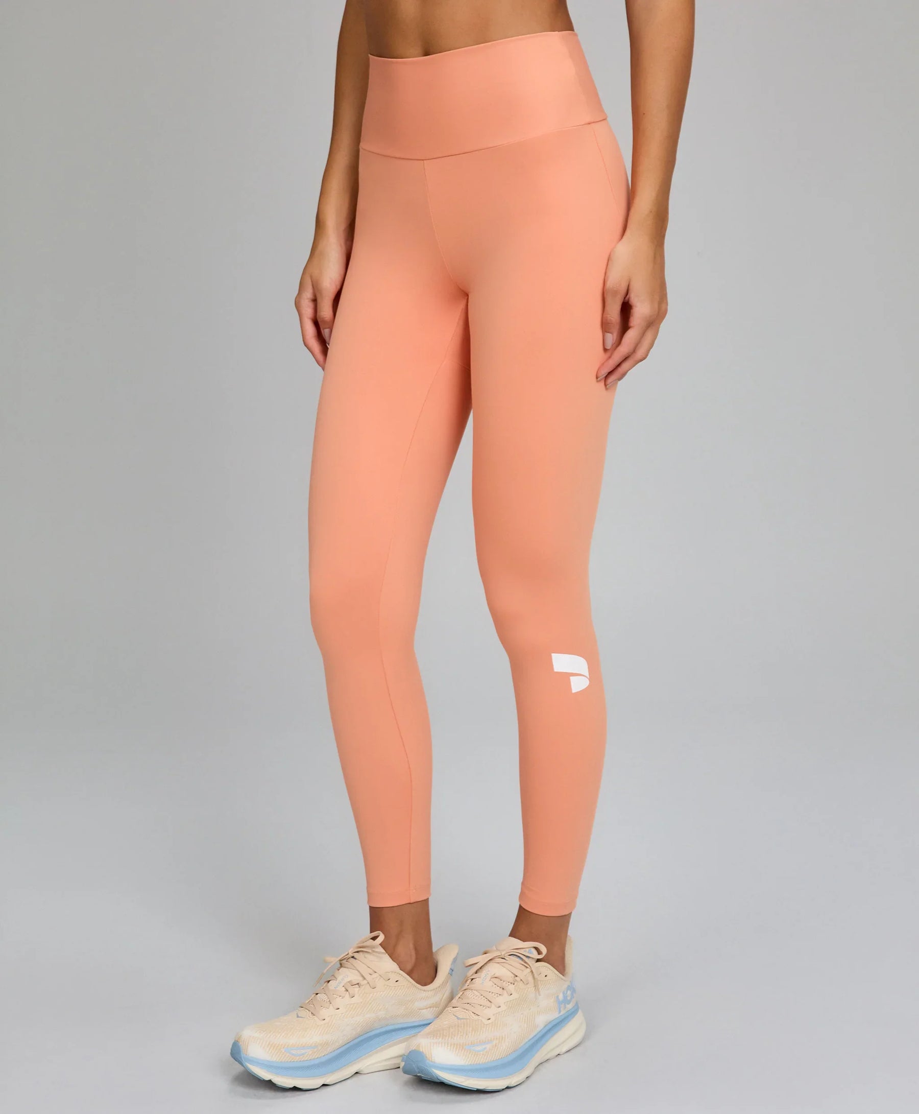 Legging Essentials Laranja Pessego Alto Giro