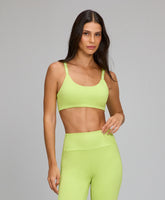 Top Elástico Personalizado Verde Primavera Alto Giro