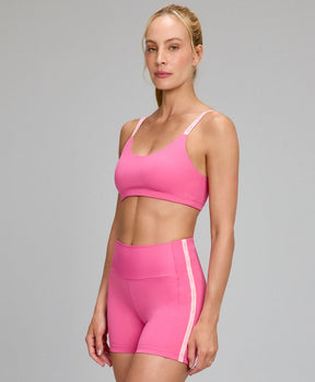 Top Elástico Personalizado Rosa Doce Alto Giro