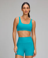Top Regata Costas Alçinhas e Tule Azul Luminoso Alto Giro