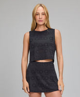 Regata Cropped Mesh Preto Alto Giro