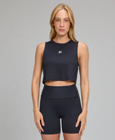 Regata Cropped Refletivos Preto Alto Giro