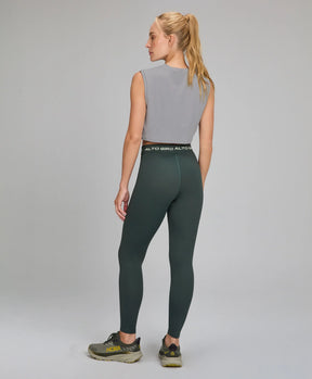 Regata Cropped Dry Estampa Gola Cinza Medio Alto Giro