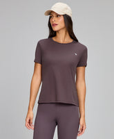 T-shirt Eterna Gola Redonda Marrom Nobre Alto Giro