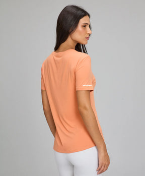 T-shirt Básica Refletivos Laranja Pessego Alto Giro